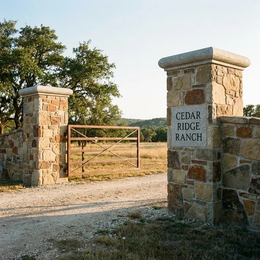 Cedar Ridge Ranch Gate